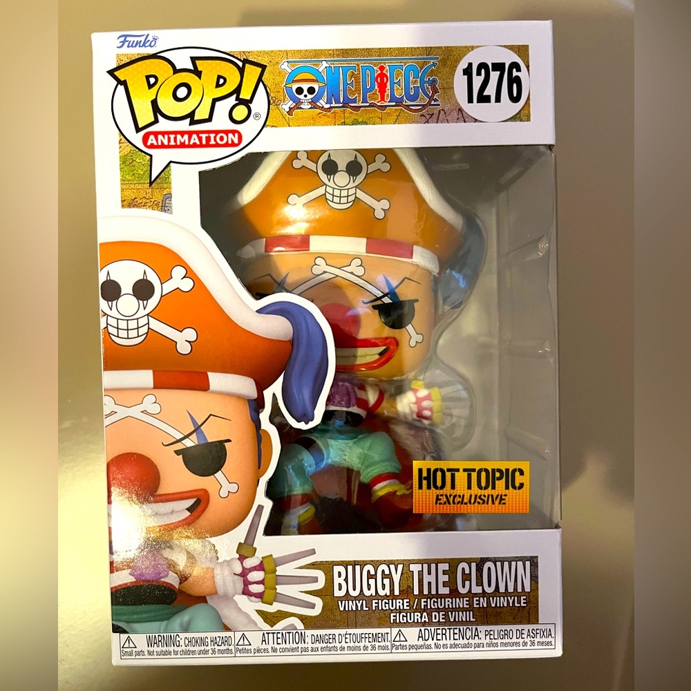 Funko POP! One Piece Buggy the Clown # 1276 Hot Topic Exclusive IN HAND